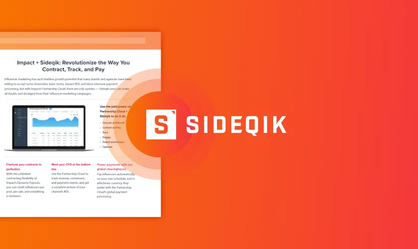 Impact + Sideqik Integration