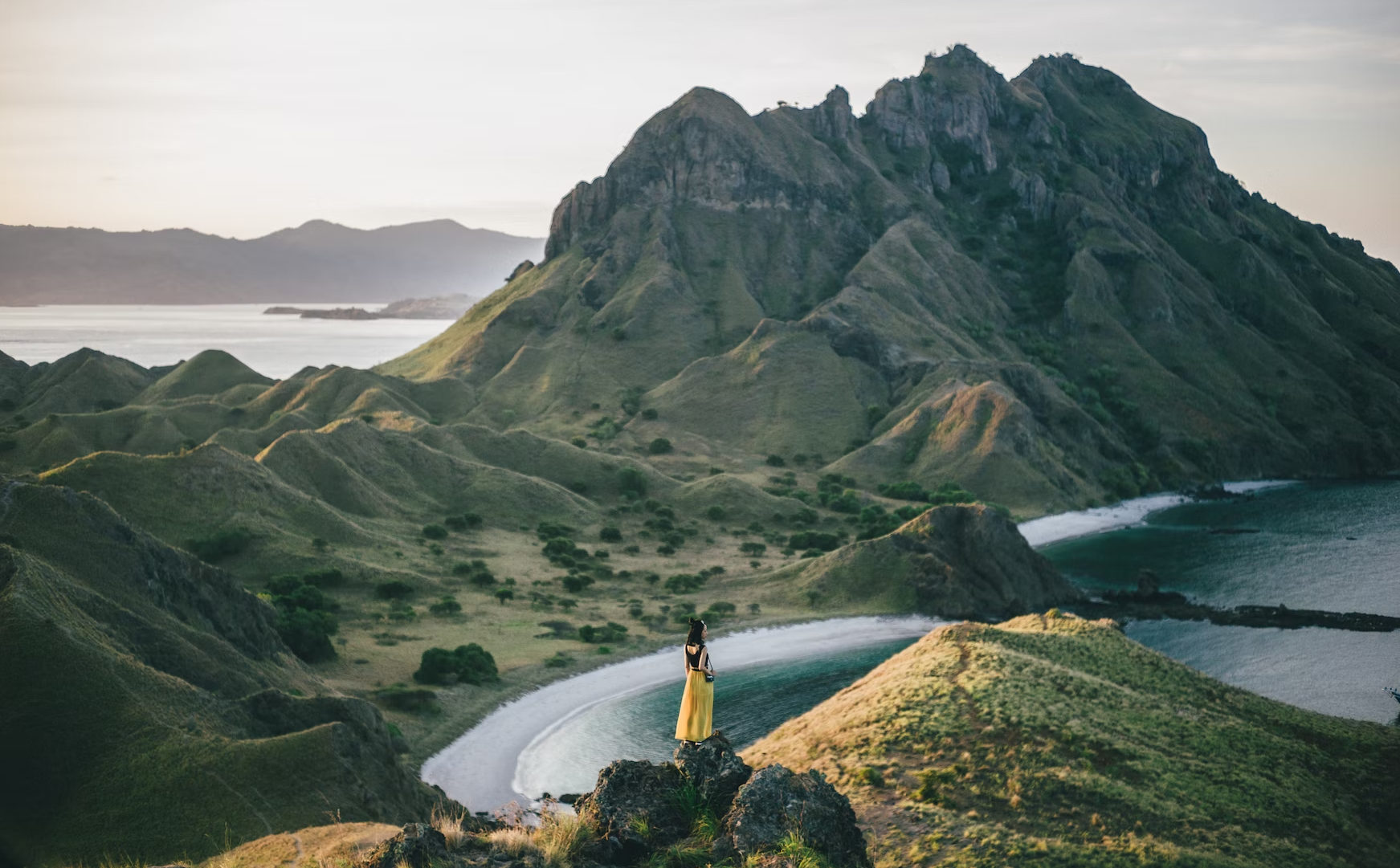 Indonesia influencer on mountain