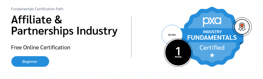 Affiliate and Partnership Industry Fundamentals course