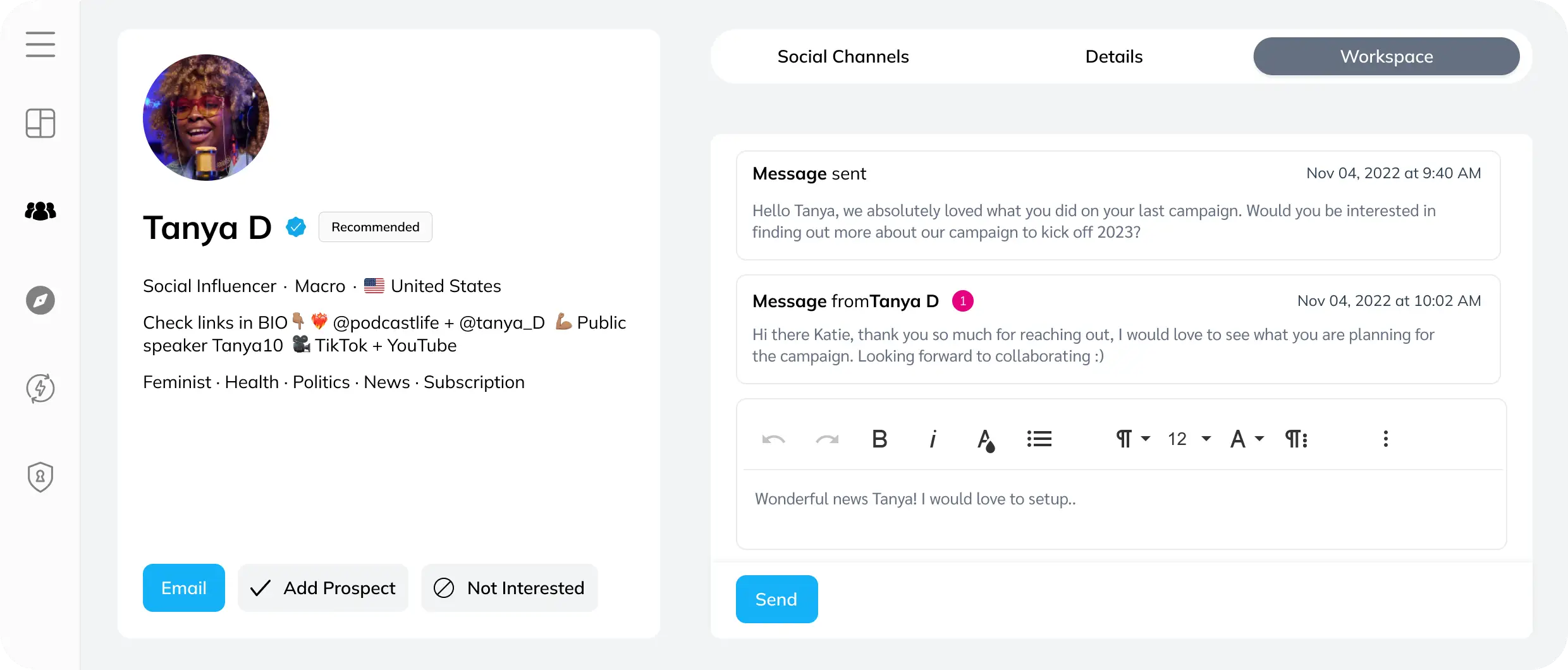 Create workflows and manage relationships