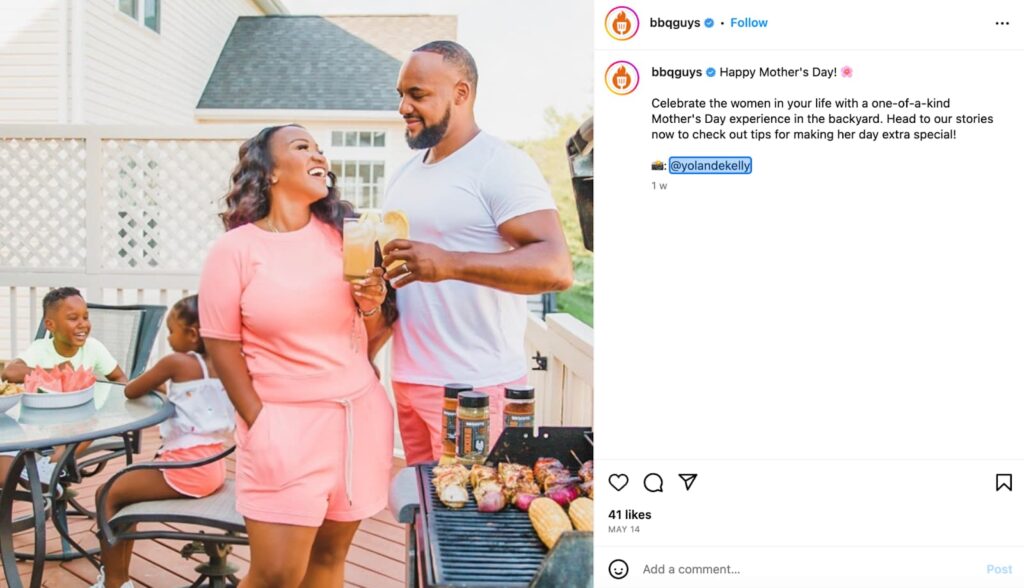 BBQguys commissioned UGC content 