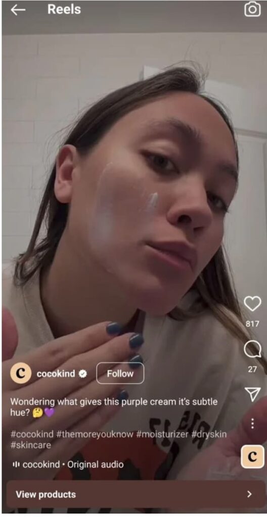 cocokind instagram post 