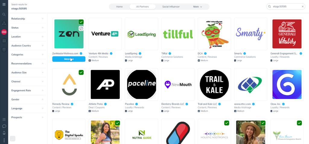 Partnership marketplace 