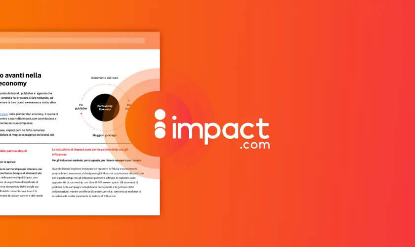 Fare un passo avanti nella partnership economy
