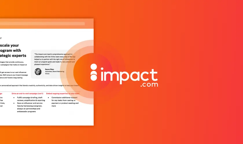 Manage and scale your influencer program with a team of strategic experts