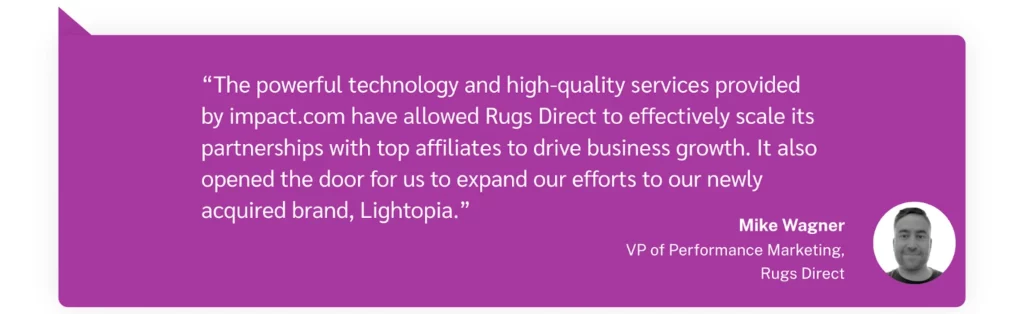 A quote made by Mike wagner on the technology provided by discoverimpact.wpenginepowered.com 