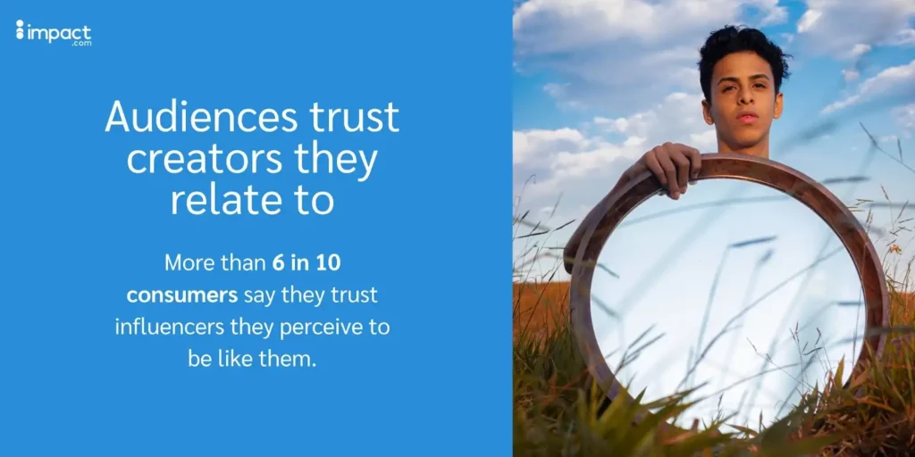 audiences trust creators they relate to