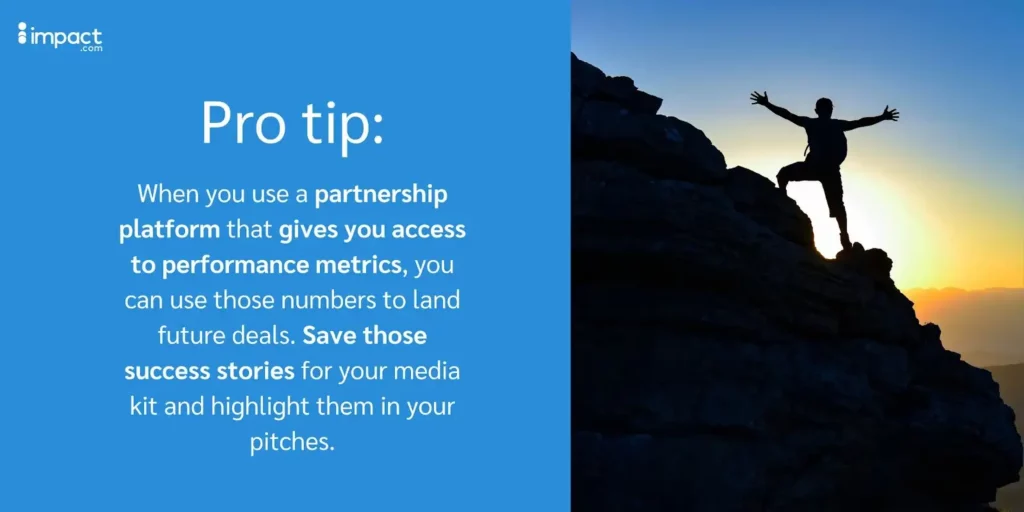 Pro Tip: report on your success stories
