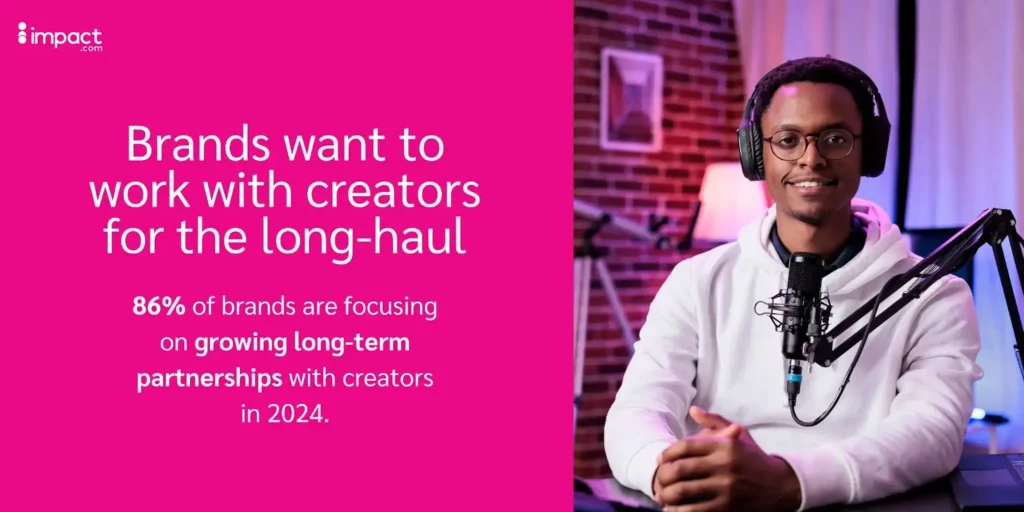 brands want to work with creators for the long-haul
