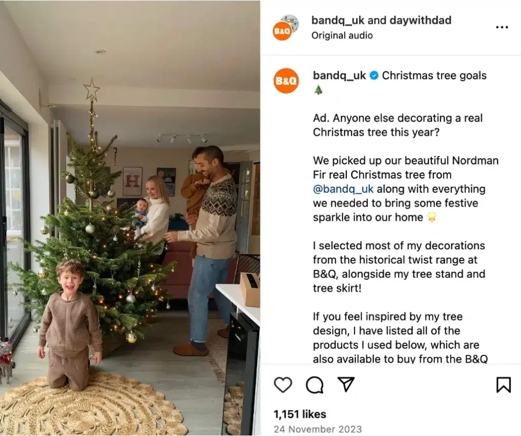 A family decorates a lush Christmas tree with ornaments and lights in a cozy home, surrounded by festive decor and a warm atmosphere.