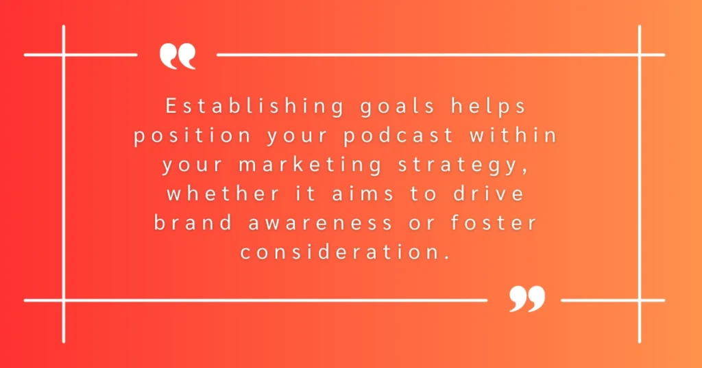 Setting goals for your B2B podcast
