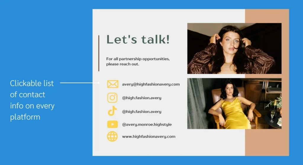 media kit contact information