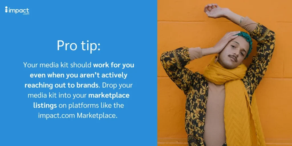 send media kits to brands