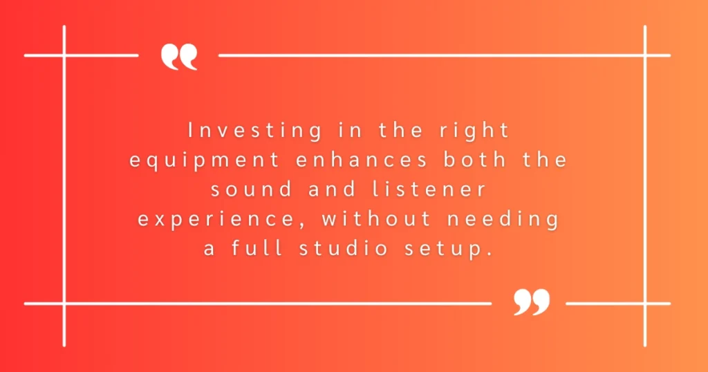 investing in recording equipment