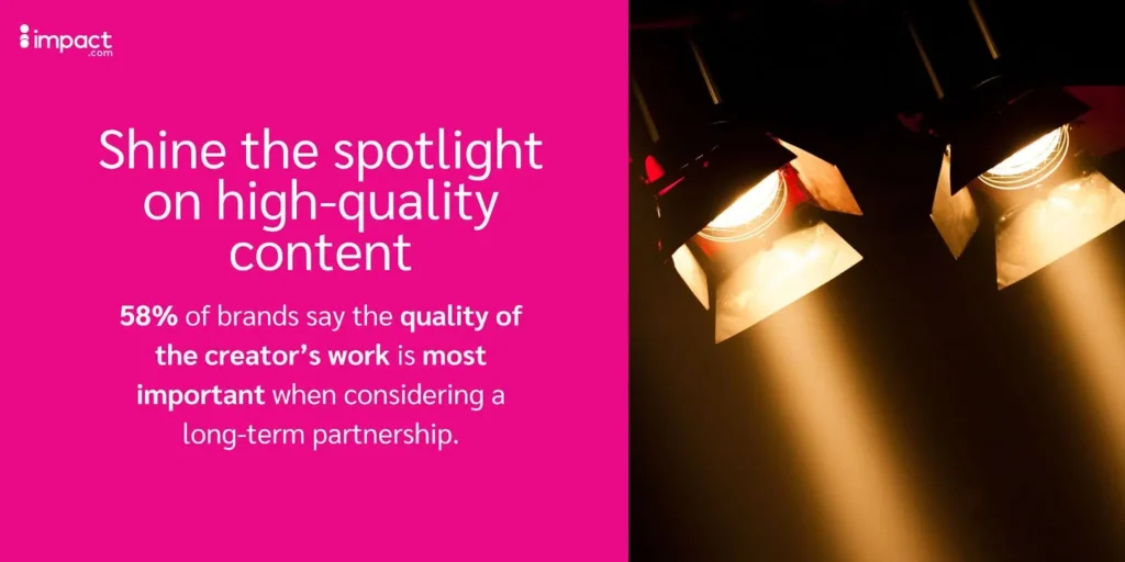 highlight high quality content