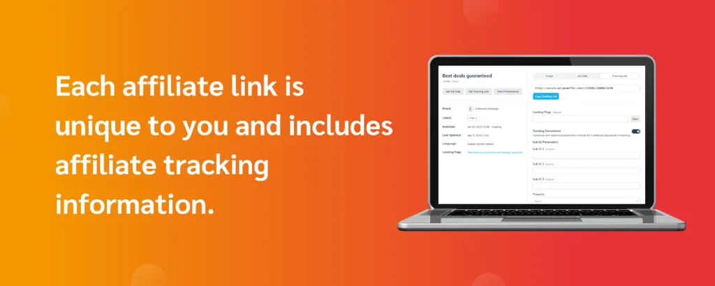 A visual representation of affiliate tracking software, showcasing analytics and performance metrics for marketing campaigns.