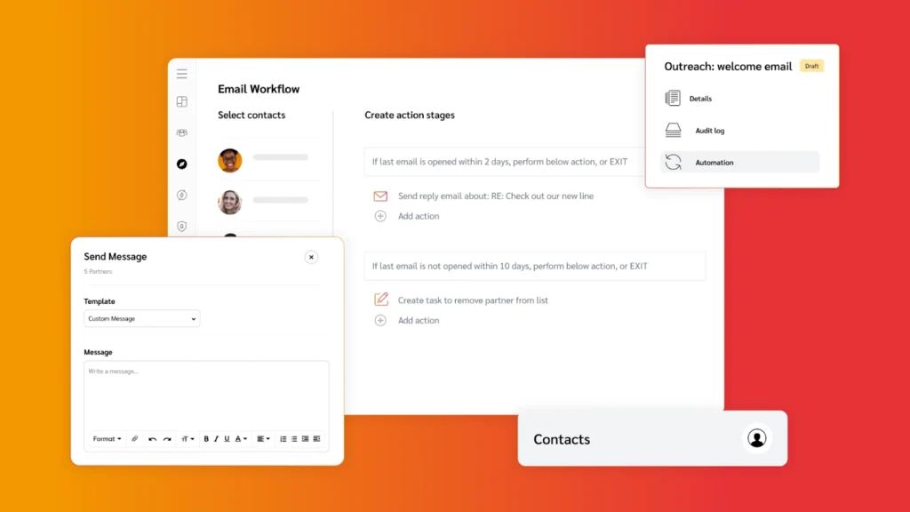 Platforms such as discoverimpact.wpenginepowered.com host communication tools, including messaging, emails, and newsletters