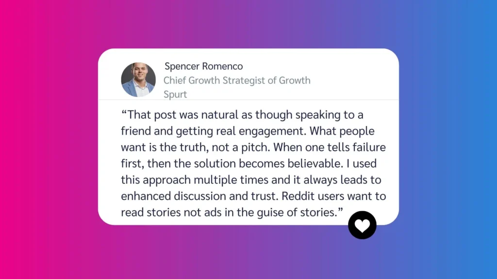 A LinkedIn-style post from Spencer Romenco, describing challenges faced in a client campaign involving editing suite crashes.