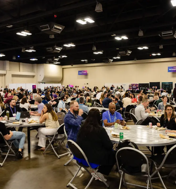 IPX25 guests in hall at event