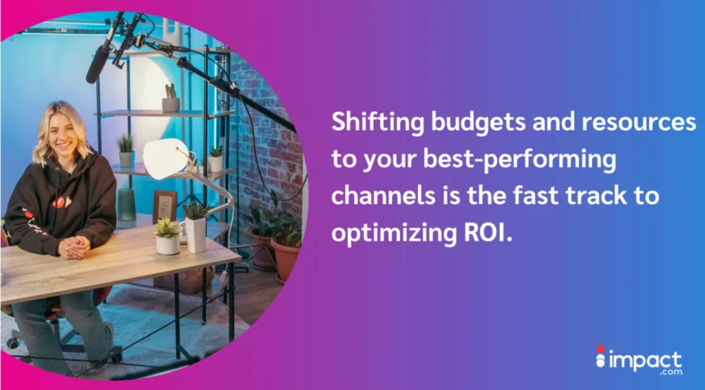 Quote about influencer budgets and ROI