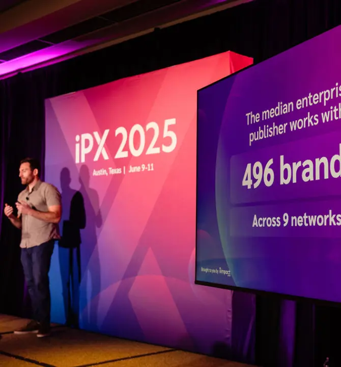 Speaker at iPX25 on stage