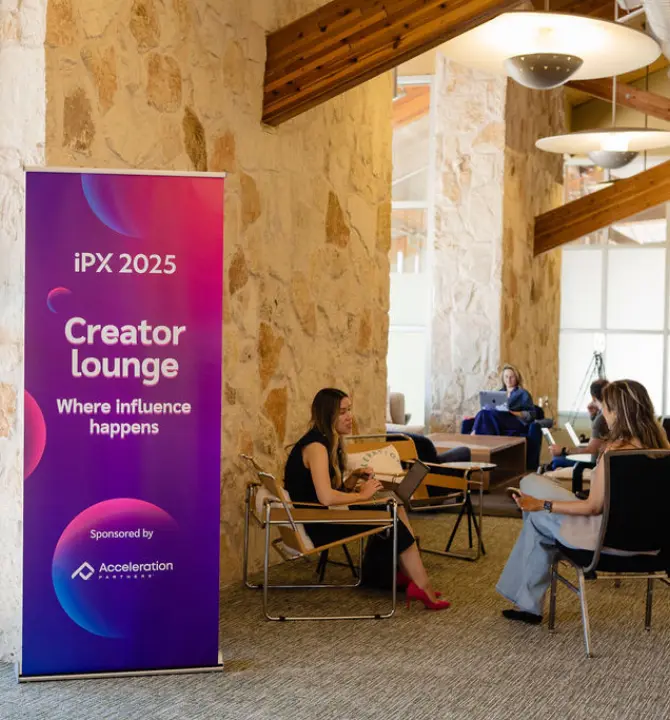Creator lounge at iPX25